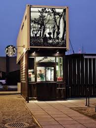 Drive Thru Starbucks Made Of Re Purposed Shipping Containers Washington Container Shop Container Architecture Shipping Container Design