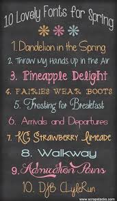 Fonts scrap it up in fancy category. 10 Fonts For Spring Scrapbook Fonts Lettering Fonts Typography Fonts