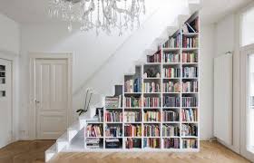 50 Creative Ways To Incorporate Book Storage In Around Stairs Bookcase Stairs Staircase Bookshelf Stair Shelves