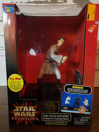 Star Wars Episode One Obi Wan Kenobi Interactive Talking Bank Star Wars Action Figures Star Wars Episodes Obi Wan Kenobi