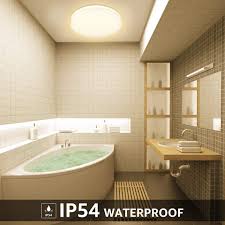 Le 24w Led Deckenlampe Bad Ip54 Wasserfest 2400lm Badlampe O33cm 3000k Rund Flach Deckenleu In 2020 Bedroom Light Fixtures Light Fixtures Flush Mount Led Flush Mount
