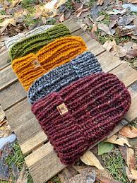 Chunky Harvest Beanie Pattern By Smeeny Beanie Knits Beanie Pattern Knitting Handmade Beanies