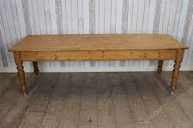 The solid pine holds up well over time and will endure all the family meals and activities around the table. Large Victorian Pine Farmhouse Kitchen Dining Table Antiques Atlas