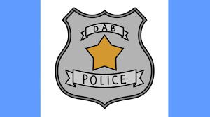 3d golden pattern sheriff's badge concept over white background. How To Draw Dab Police Badge Youtube