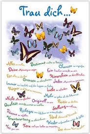 Trau Dich Poster Motivation Spruechetantede