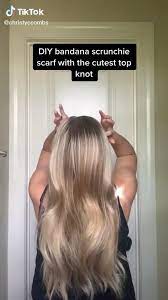 Quick 1 2 Up Hairstyle With Scarf Video Long Hair Styles Hair Styles Hair Tutorial