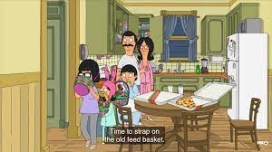 bobs burgers friends please someone tell me they caught this part of the latest easter episode i will forever call them feed bas bobs burgers nerd anime