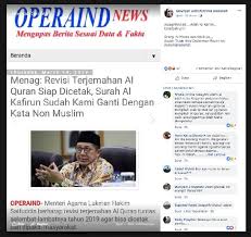 Rasul saw dengan agama yang diseru dan ia bertangunggjawab terhadap tugasnya. Fakta Atau Hoaks Benarkah Terjemahan Surat Al Kafirun Dalam Al Quran Diganti Kata Non Muslim Cekfakta Tempo Co