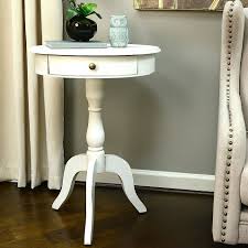 Decor Therapy Round Pedestal Side Table In White Bed Bath Beyond In 2020 Pedestal Side Table Decor Therapy End Tables