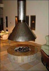 Maybe you would like to learn more about one of these? Simple Small Fireplace With Hood Indoor Fire Pit Fire Pit Chimney Outdoor Fire Pit Designs