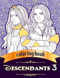 Download and print free evie from descendants coloring pages. Descendants 3 Coloring Book Jumbo Coloring Book For Kids And Adults Grandy Emma 9781086316704 Amazon Com Books