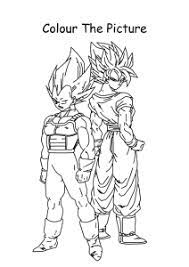 Dragon ball z goku coloring pages. Son Goku And Vegeta From Dragon Ball Z Coloring Pages Worksheets For First Second Third Fourth Fifth Grade Art And Craft Worksheets Schoolmykids Com