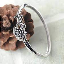 Amazon.com: COLORFUL BLING Vantage Rose Silver Plateing Rings Small and  Delicate Stacking Rings Daily for Women Girls-Size6: Clothing, Shoes &  Jewelry