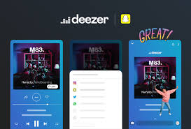 Deezer Shares On Snapchat Deezer Press