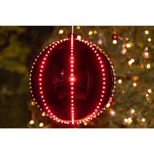 Enjoy free shipping on most stuff, even big stuff. Alpine Corporation Xmas Ball Ornament With 240 Chasing Led Lights Plug In Red Large Christmas Ornaments Christmas Light Show Christmas Bulbs