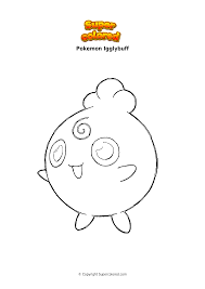 Jigglypuff coloring page from generation i pokemon category. Coloring Page Pokemon Igglybuff Supercolored Com