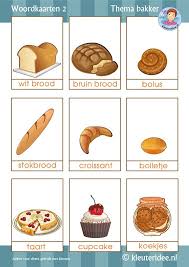 Woordkaarten Thema Bakker Voor Kleuters 2 By Juf Petra Van Kleuteridee Free Printable Thema Flashcards Peuter Thema