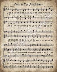 Great Is Thy Faithfulness Print Hymn Printable Vintage Sheet Music Instant Download Antique Hymn Farmhouse Decor Christian Art In 2021 Hymn Sheet Music Vintage Sheet Music Hymns Lyrics