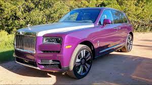 We parked it in front of a thrift store. Check Out This Purple Rolls Royce Cullinan Youtube