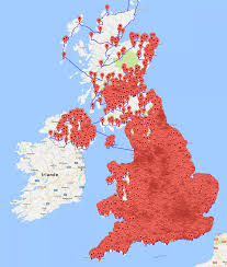 Alors que belfast avait déjà été divisée en districts postaux, les zones rurales (townlands) posaient un autre problème : En 45 495km Vous Pouvez Visiter Tous Les Pubs Du Royaume Uni