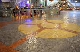 To help imprint the stamps, we use a 10 x10 cast iron tamper with a strong wood handle. 8 Steps To Applying Stamped Concrete All Things Flooring