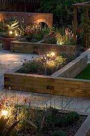 Unfortunately, you might not really be happy with how these garden lighting ideas can be attractive financially as well. Softwood Timber Raised Sleeper Beds Garden Bed Layout Backyard Landscaping Diy Raised Garden