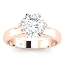 Maybe you would like to learn more about one of these? Shiree Odiz Rose Gold Wide Band 6 Prong Solitaire Round Diamond Engagement Ring 2 00 Carat D Si1 Clarity Enhanced