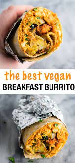 The Best Vegan Breakfast Burritos With Scrambled Tofu And Crispy Vegan Breakfast Hash I Best Vegan Breakfast Vegetarian Vegan Recipes Vegan Breakfast Burrito