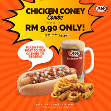 As the first franchise restaurant in malaysia. Get A W S Chicken Coney For Only Rm9 90 Instead Of Rm14 30