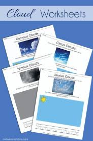 Types Of Clouds Worksheets Preschool Worksheets Clouds For Kids Preschool Weather