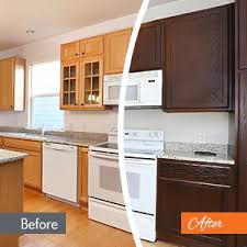 Paint the cabinets a white or a cream colour for a french country look or choose black cabinets for a polished, modern finish. Cabinet Color Change N Hance