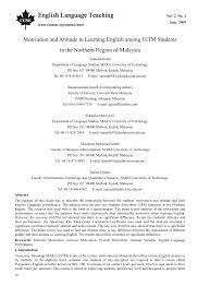 Bumiputeras and international students.8 the teaching is fully conducted in english. Pdf Motivation And Attitude In Learning English Among Uitm Students In The Northern Region Of Malaysia