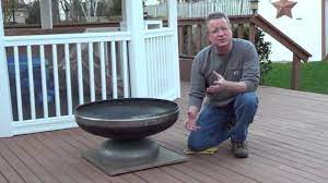 Heat shield zum kleinen preis hier bestellen. Fire Pit Mat For A Wood Deck Youtube