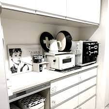 バルミューダのキッチン トースターラック キッチン モノトーン カップボード などのインテリア実例 2018 04 02 16 38 12 roomclip ルームクリップ トースター ラック インテリア インテリア 実例