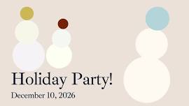 Monthly Meeting: Holiday Party
