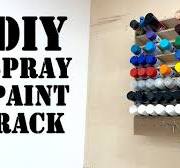 Simple DIY Spray Paint Rack