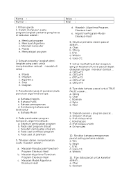Adalah sebuah operasi yang akan di periksa nilainya jika sebuah expresion menghasilkan sebuah nilai yang sesuai dengan kondisi 1 maka akan di jalankan ( statement 1 ), jika. Doc Pascal Film Keren Academia Edu