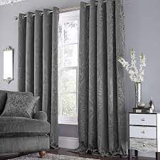 Harrow Grey Lined Eyelet Curtains Dunelm Grey Curtains Living Room Living Room Grey Curtains Living Room