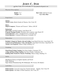 Example of acting resume template. Acting Resume How Do I Write My Resume If I Have Little Experience
