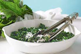 Creamed English Spinach