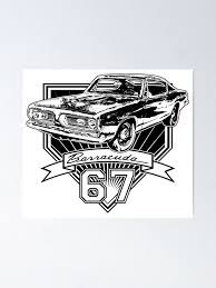 Image result for Black 1967 Barracuda