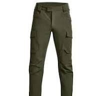 Regal Exchange Cargo Pants Men's Large Black Cotton Stretch Drawstring Waist