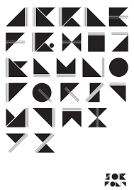Designing your own letterhead is easy today with online tools. Simplified Geometric Alphabet Triangle Font Alphabet Design