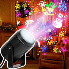 Projetor Natalino Led Com 16 Padrões 3D Refletor 110v 220v Decoração de  Natal Festa | Shopee Brasil