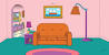Simpsons Couch Drawing
