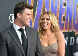 Fun, harmless, inoffensive jokes, right, che? Scarlett Johansson Calls Colin Jost The Love Of My Life On Snl
