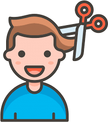 Haircut is the official unicode name to describe the meaning of this emoji. Download Man Getting Haircut Emoji Icon Corte De Cabelo Png Png Image With No Background Pngkey Com