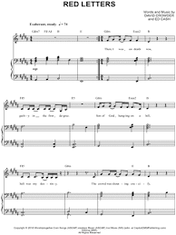 Try our unlimited premium sheet music for free. Crowder Red Letters Sheet Music In G Minor Transposable Download Print Sku Mn0193940