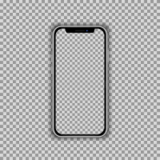 Download iphone mockups png pics. Realistic Smartphone Screen Template Isolated On Transparent Background Front View Mockup Stock Illustration Illustration Of Gadget Call 140686446