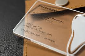 Use us business card designs or customize your own. Dentist Printed Acrylic Business Card Template Design Fraserdental